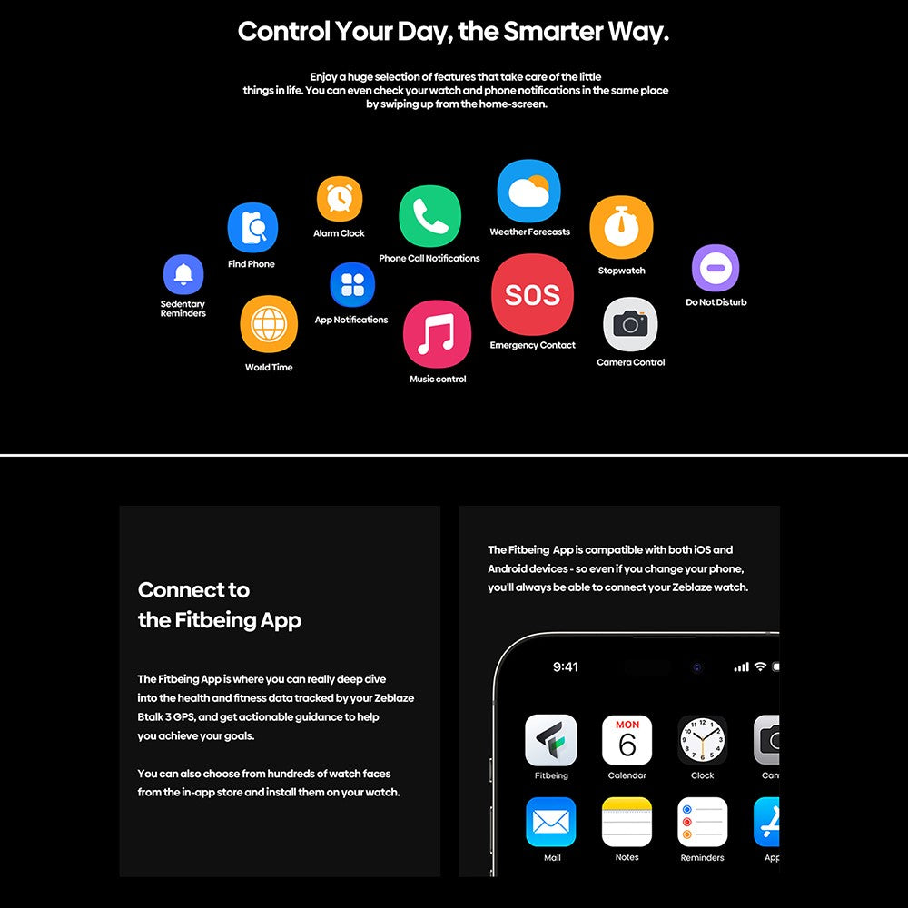 Älykello ZEBLAZE Btalk 3 GPS