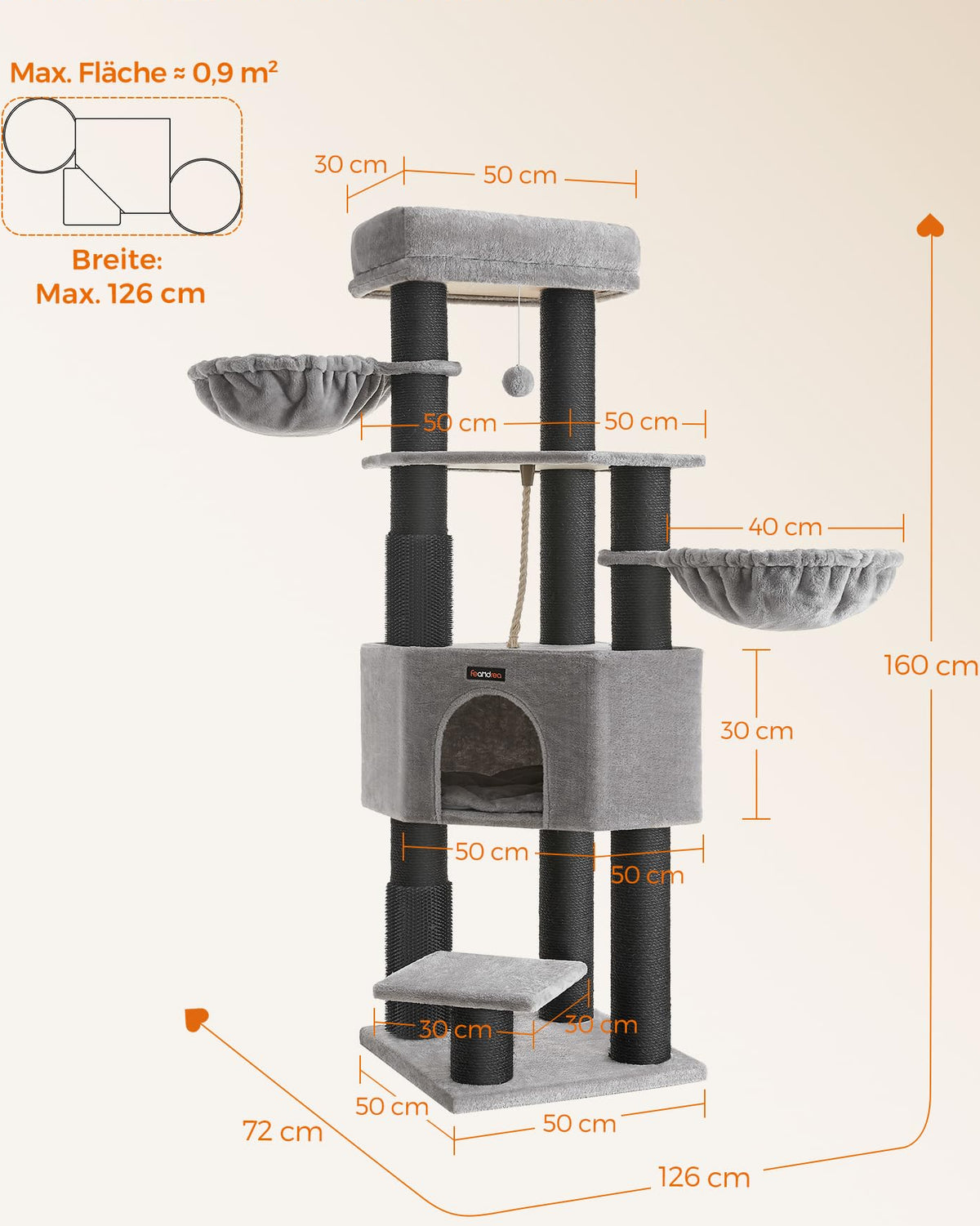 Kiipeilypuu Paksu 160 cm