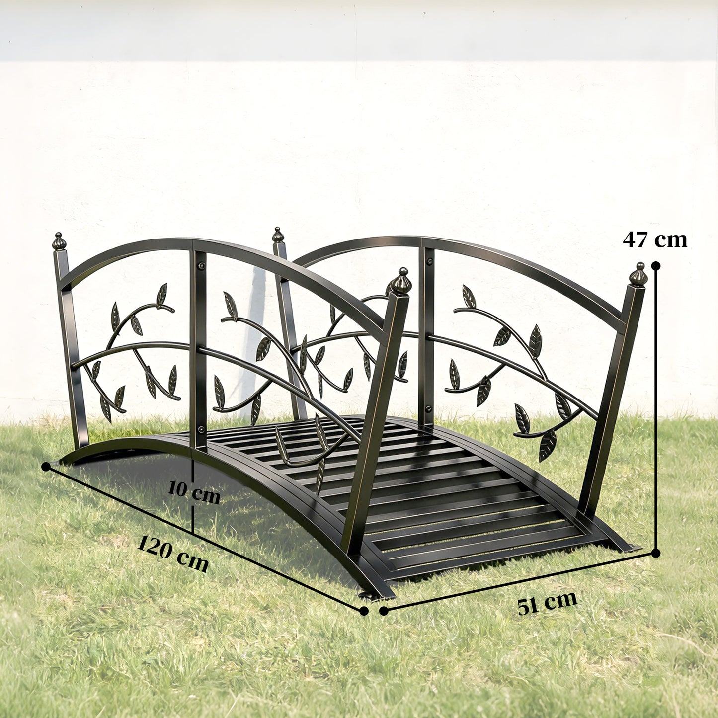 Silta puutarhaan Metalli 120 cm