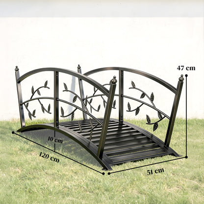 Silta puutarhaan Metalli 120 cm
