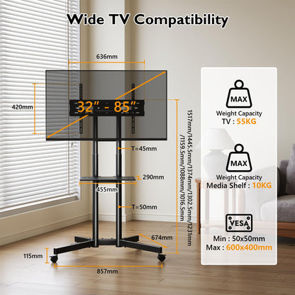 TV -Jalusta 32-85"