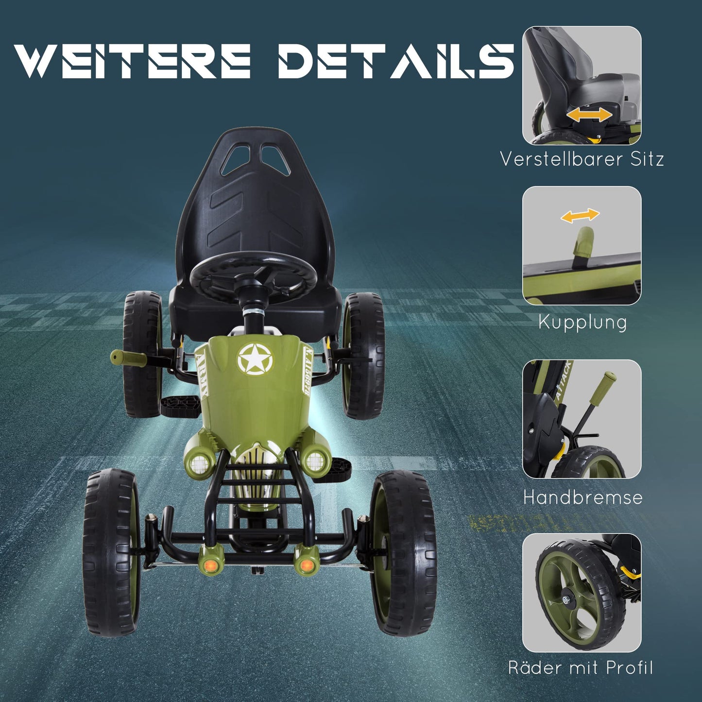 Polkuauto Go Kart 35 kg
