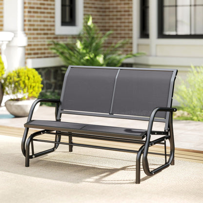 Keinupenkki 2-hengen 120 x 70 x 85 cm Harmaa