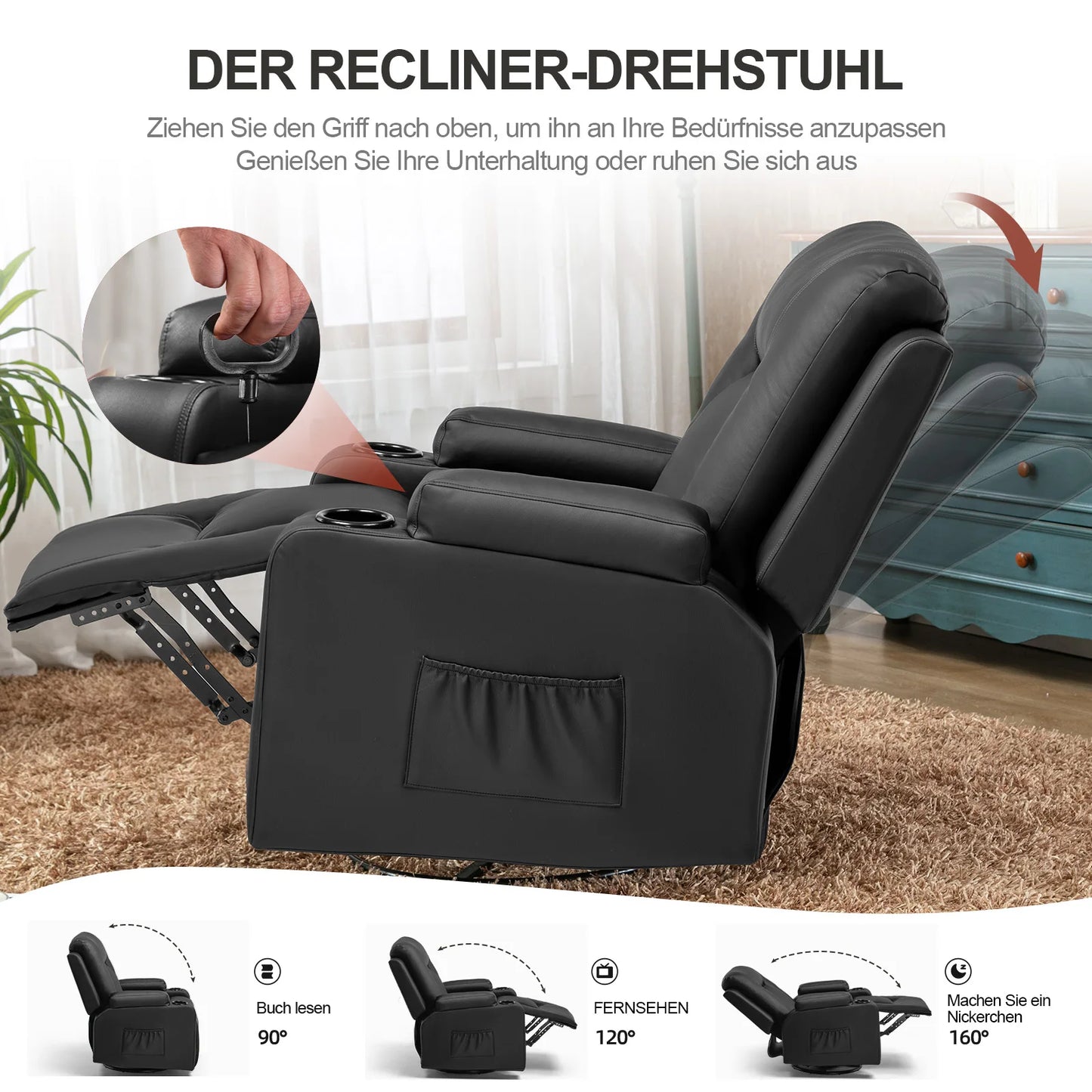 TV -nojatuoli Kallistustoiminnolla