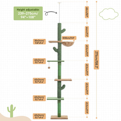 Kiipeilypuu "Cactus" 239-275 cm