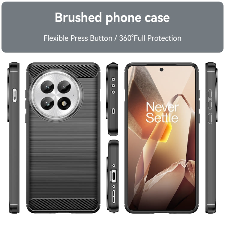Carbon Fiber Brushed Texture TPU Phone Case, For OnePlus Nord 4, For OnePlus 12, For OnePlus Nord CE3 5G