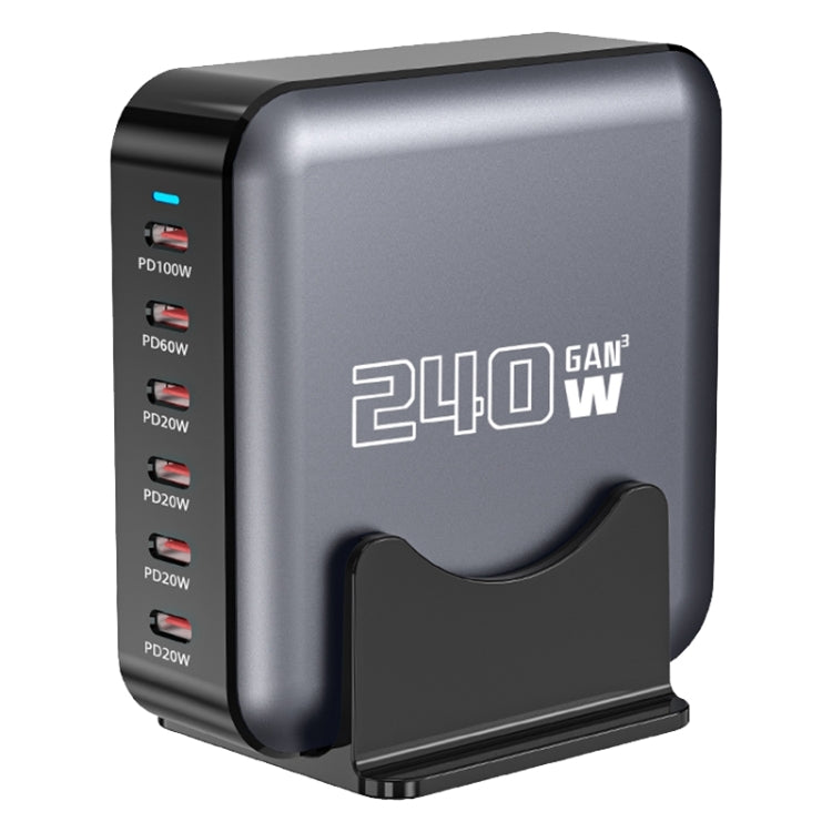 Latausasema USB-C 240W 6-Porttia