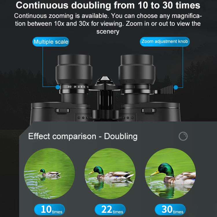 Kiikarit 10-30X50 Zoom