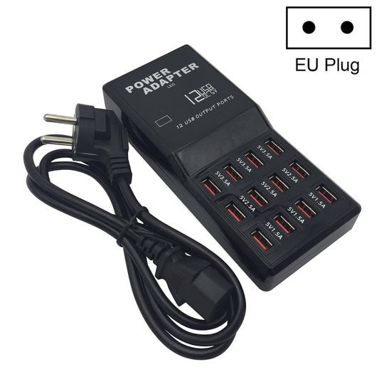 Latausasema 12A 12 Ports USB AC100-240V