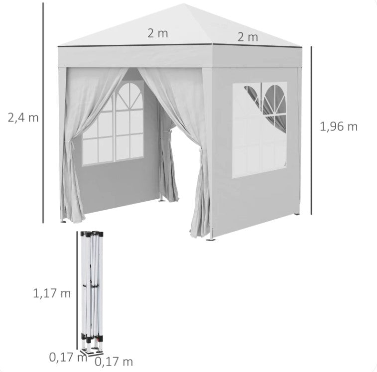 Paviljonki 200x200 cm