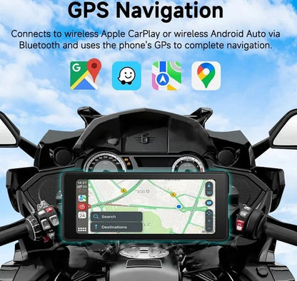 Moottoripyörä GPS Android Auto Carplay