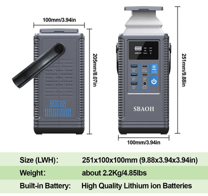 Kannettava Virta-asema 80000mAh 296Wh