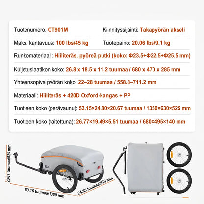 Peräkärry 45 kg