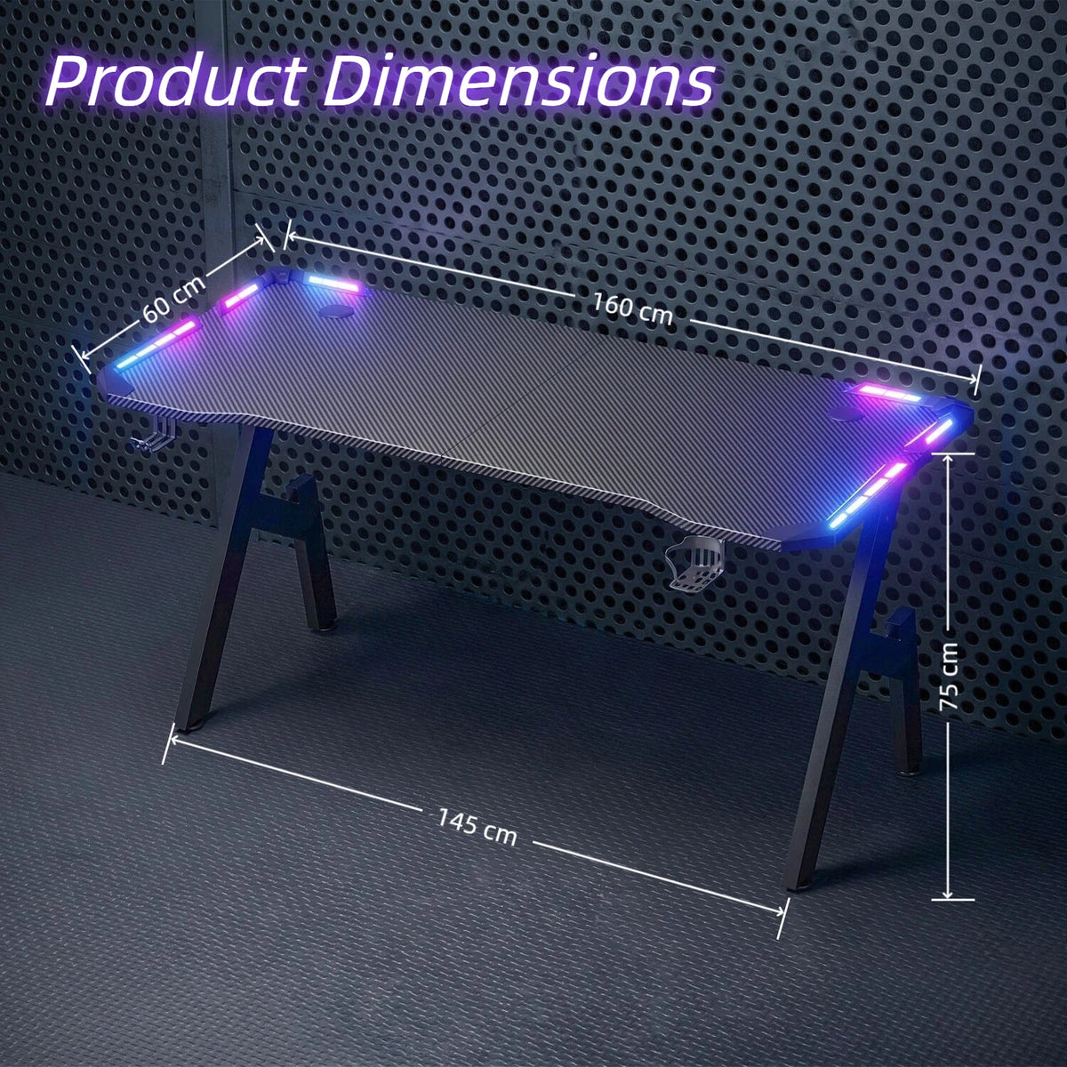 Pelipöytä RGB LED