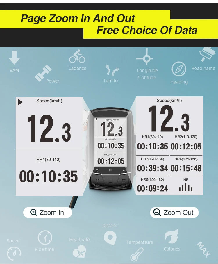 Ajotietokone GPS Bike Computer 2.6