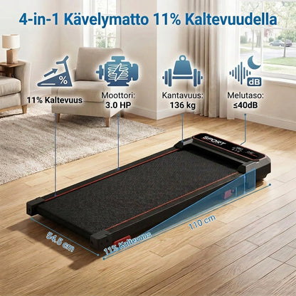 Juoksumatto 1-8 Km/h