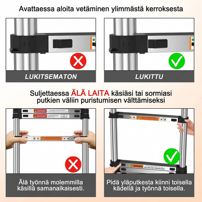Teleskooppitikkaat 3.8M tai 5M