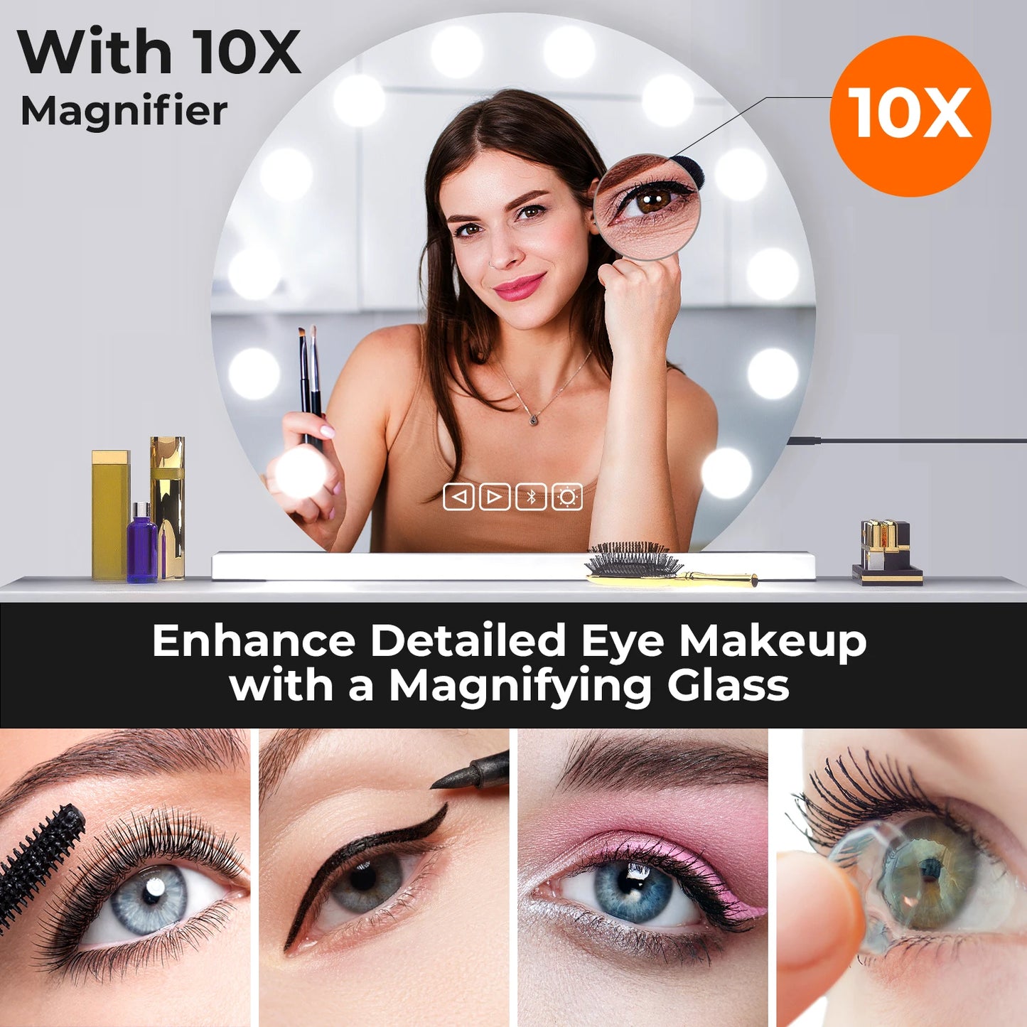 Meikkipeili LED Hollywood 50 cm