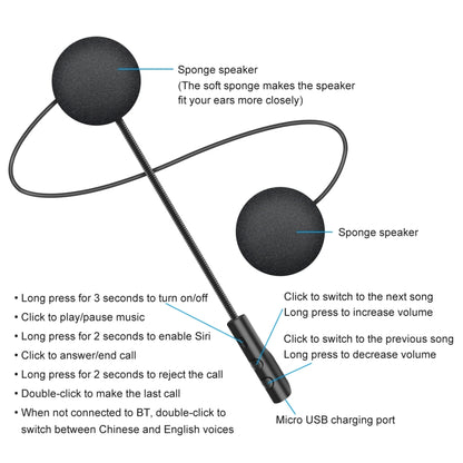 Handsfree Moottoripyörä BT 5.0 Stereo