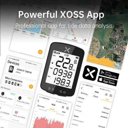 Ajotietokone XOSS G2 GPS