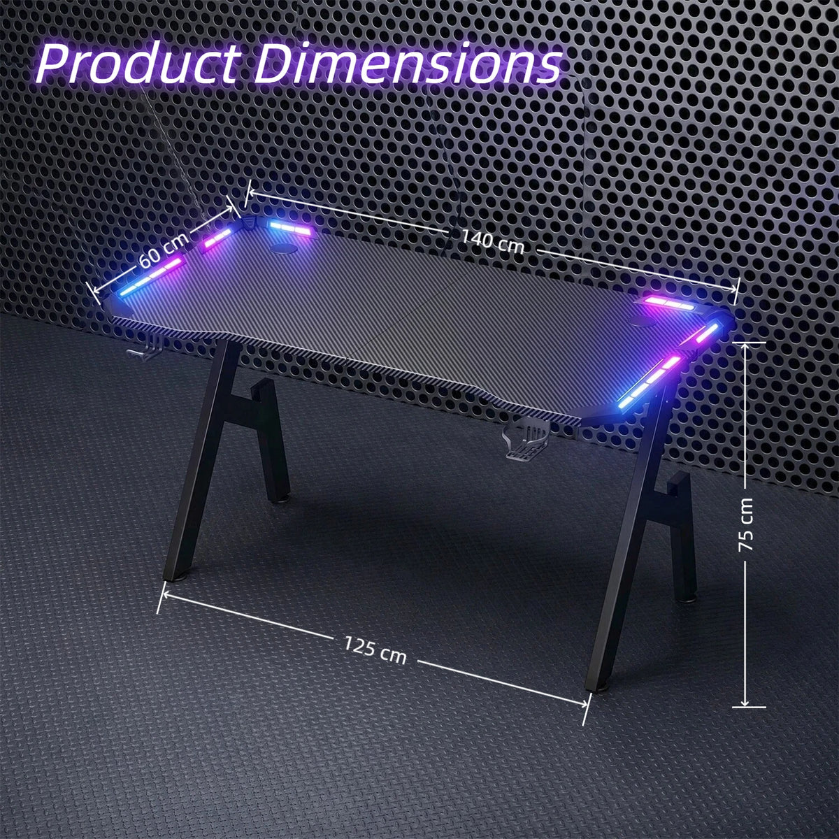 Pelipöytä RGB LED