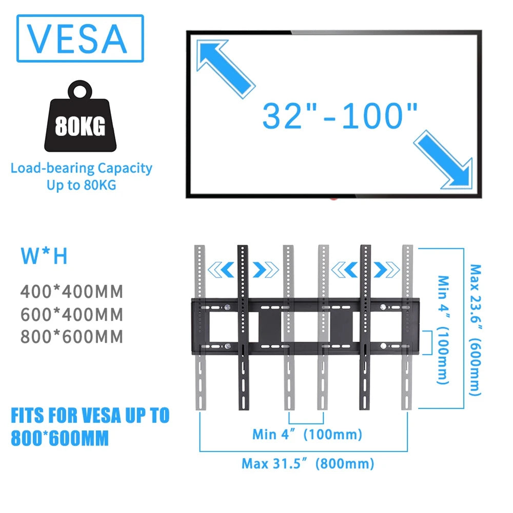 TV -Jalusta 32-100"
