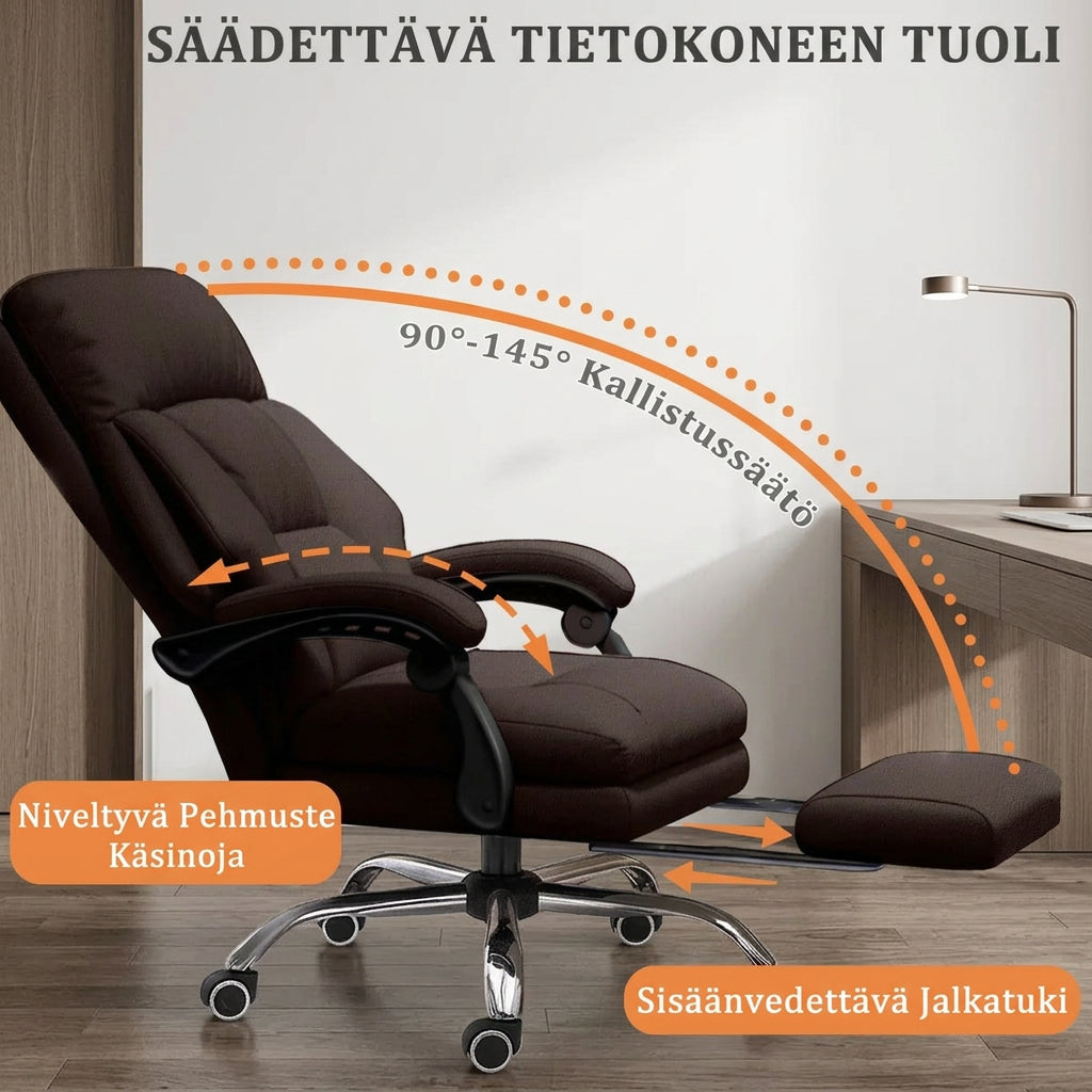 Toimistotuoli Jalkatuki PU 150 kg