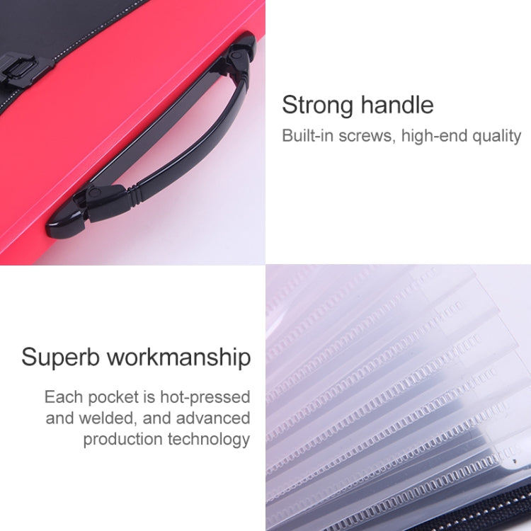 Asiakirjalaukku 12-taskua A4