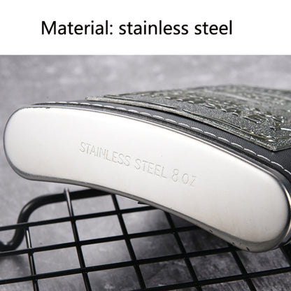 Portable Stainless Steel Hip Flask Set With Wine Glass Funnel, Style:, 8OZ New Jack Patch Core, 8OZ Old Jack Patch Core, 8OZ Old Man Patch Core, 8OZ Yellow Floral Pattern Core, 7OZ Black Leather Jack Gray, 7OZ Yellow Leather Jack Old Man Gray          ...