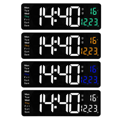 Seinäkello LED 38 cm