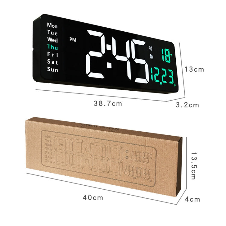 Seinäkello LED 38 cm