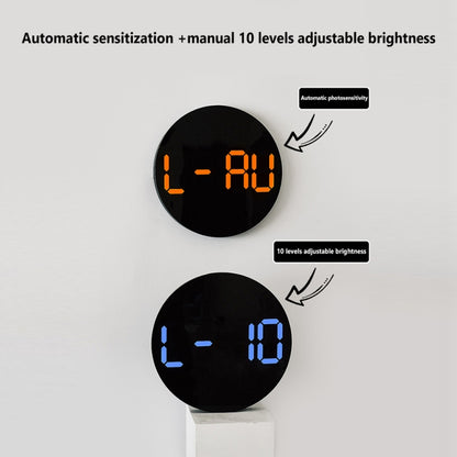 Seinäkello Led Digital 25 cm