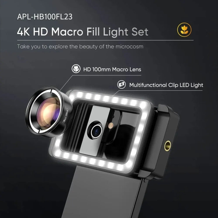 APEXEL 4K 100mm Macro LED KIT