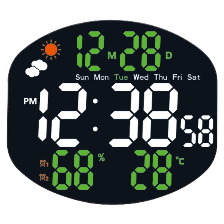 Seinäkello Digital Temp Hum