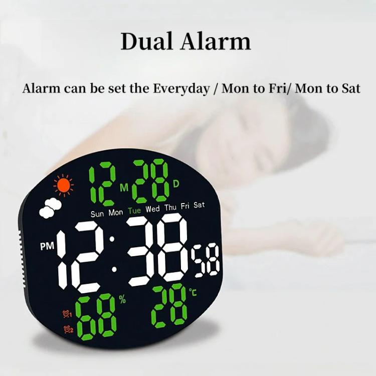 Seinäkello Digital Temp Hum