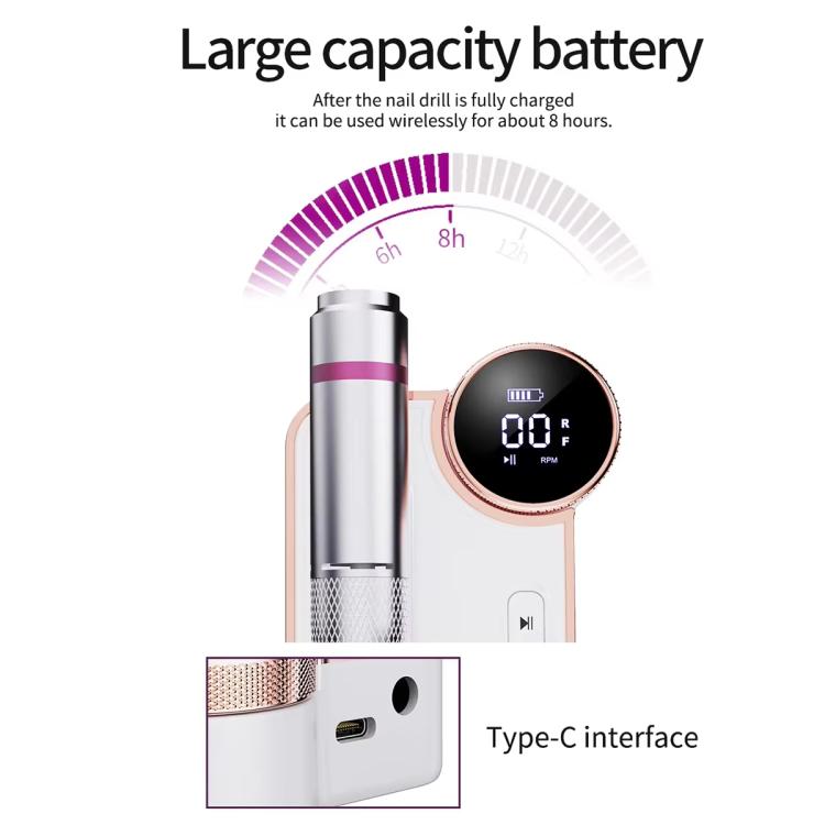 Kynsipora Ladattava 2400 mAh