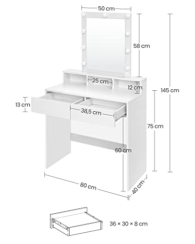 Peilipöytä Led -valoilla