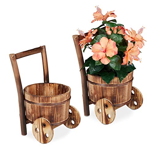 Kukkakärryt 2 kpl 33x20x20 cm