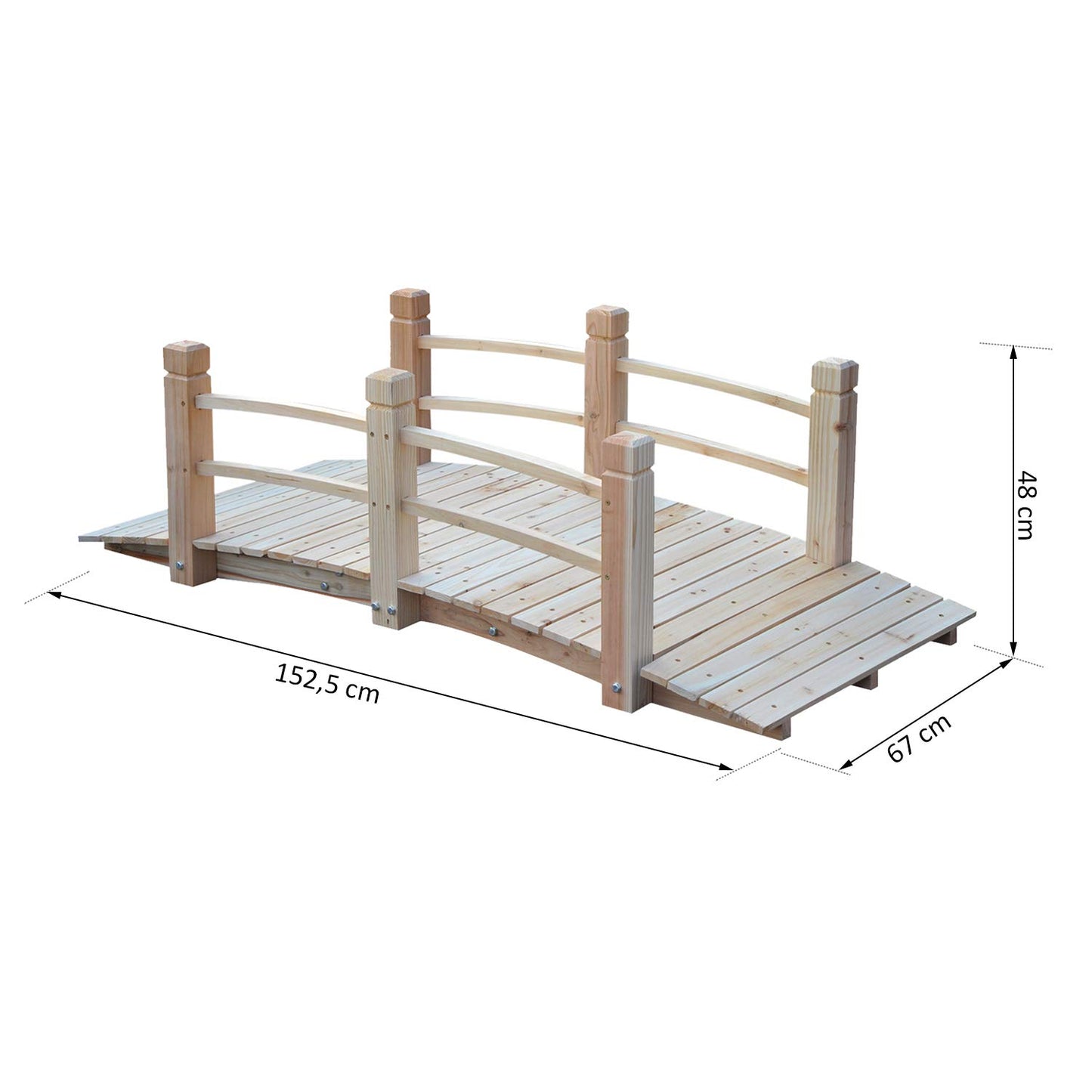 Silta puutarhaan 150 cm