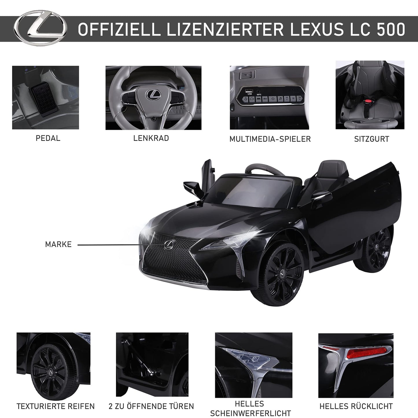 Lexus LC500 sähköauto 6V
