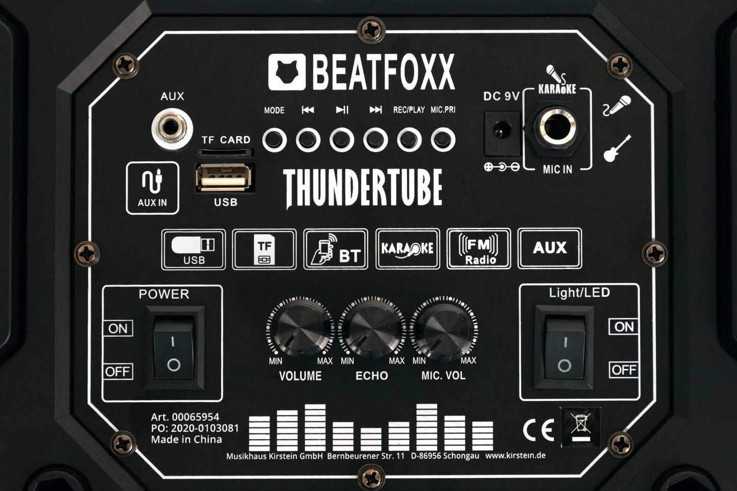 Beatfoxx PBS-835 Thundertube 60W Bilekaiutin