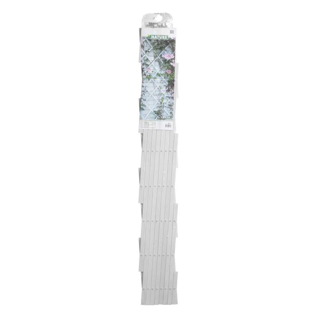 Nature Puutarhasäleikkö 100x200 cm PVC Valkoinen 6040703