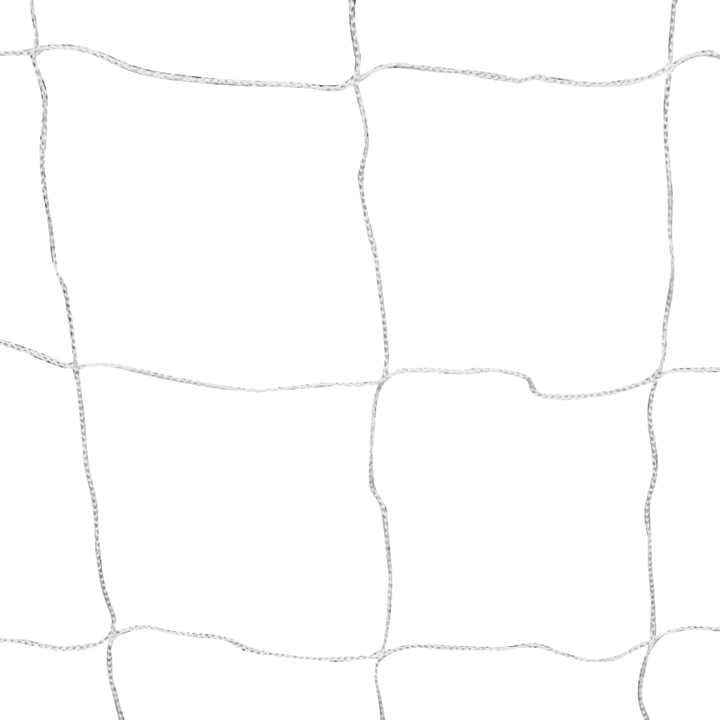 Jalkapallomaali verkolla teräs 182x61x122 cm valkoinen