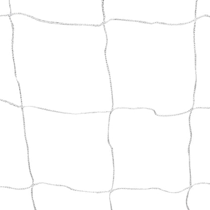 Jalkapallomaali verkolla teräs 182x61x122 cm valkoinen