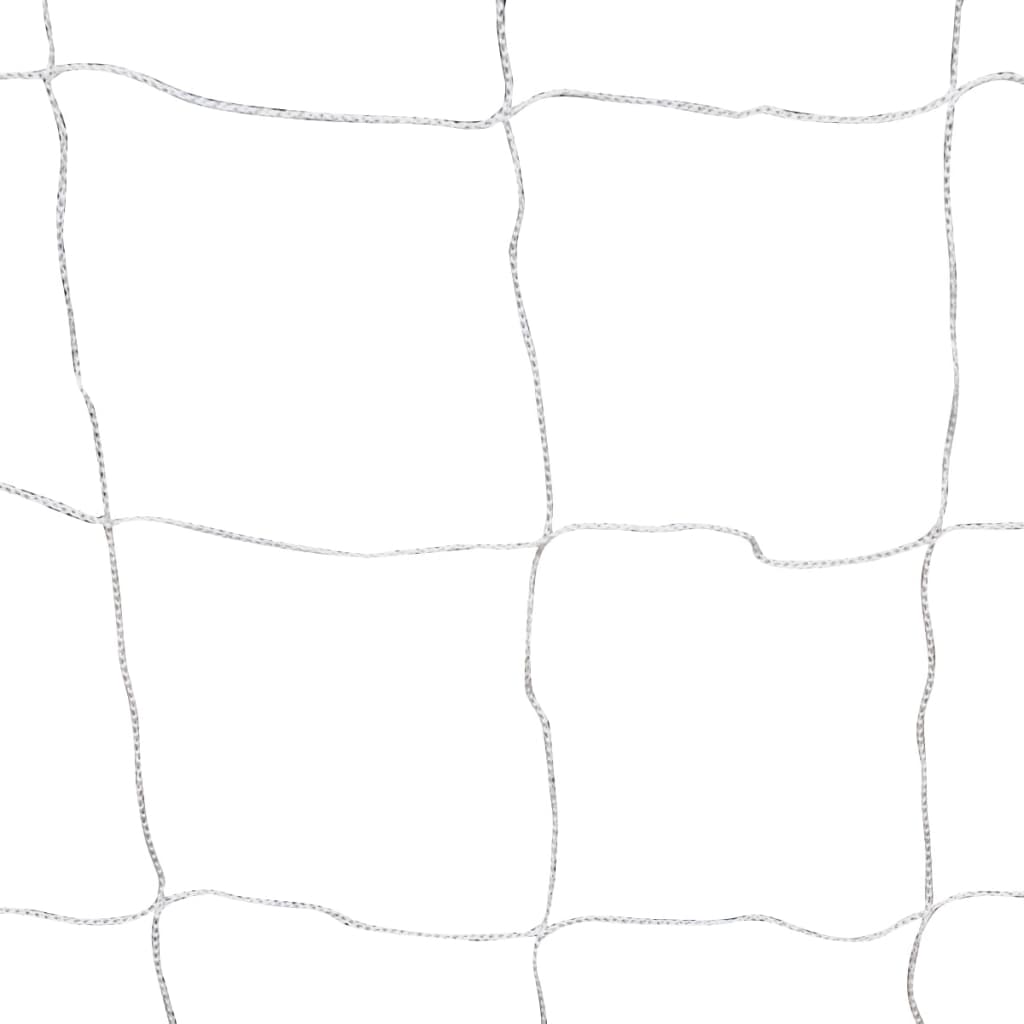 Jalkapallomaalit verkolla 2 kpl teräs 182x61x122 cm valkoinen