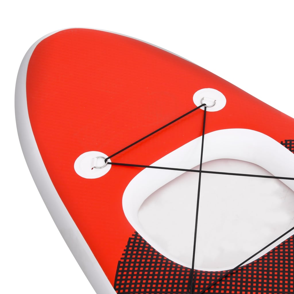 Täytettävä SUP-lautasarja punainen 360x81x10 cm