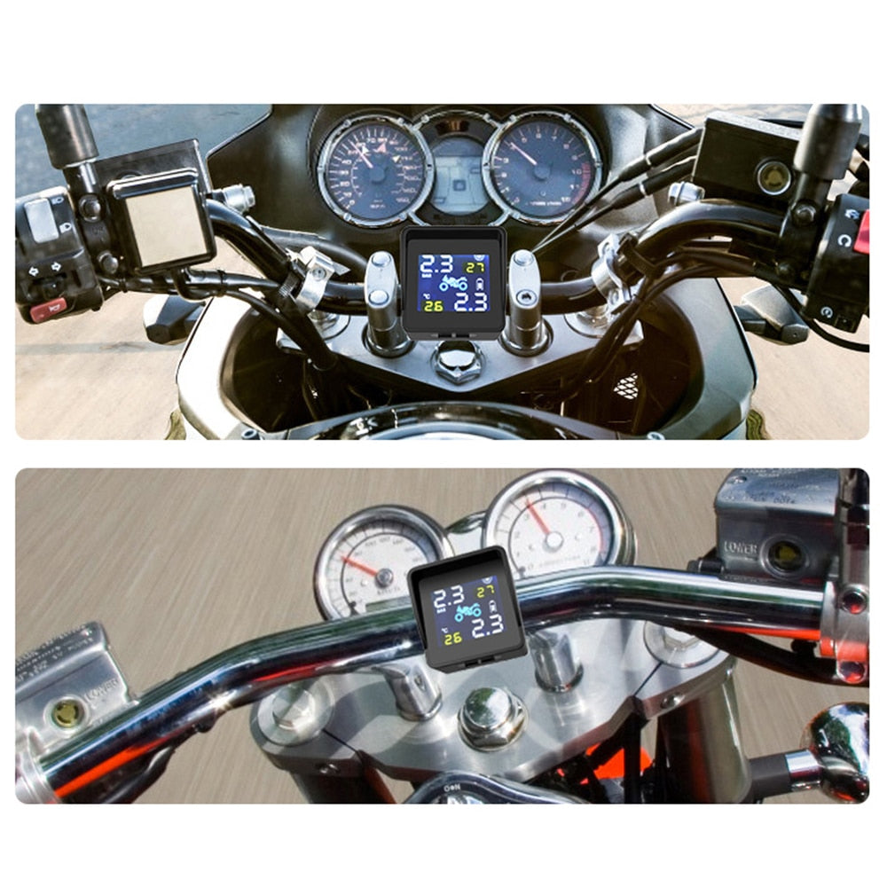 Moottoripyörän rengaspainemittari TPMS IP65